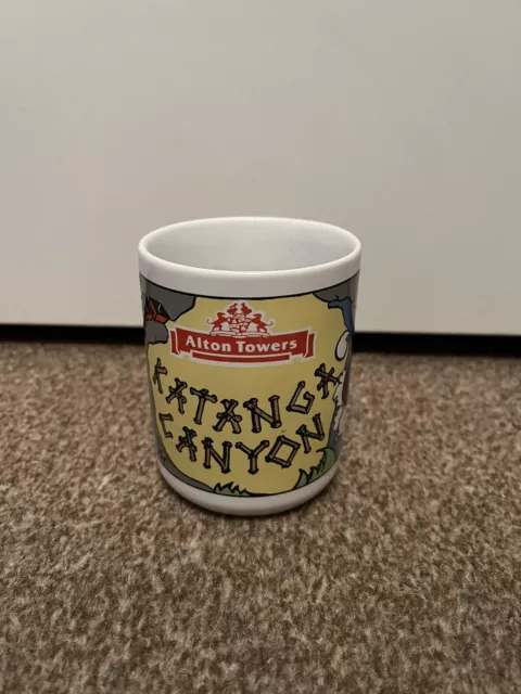 Alton Towers Katanga Canyon Mug Rare Vintage Cup 90s Souvenir Made In Britain