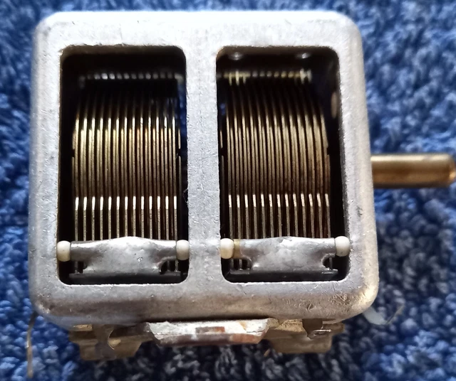 VINTAGE VALVE RADIO Tuning Capacitor 2 Gang EUR 11,49 PicClick IT