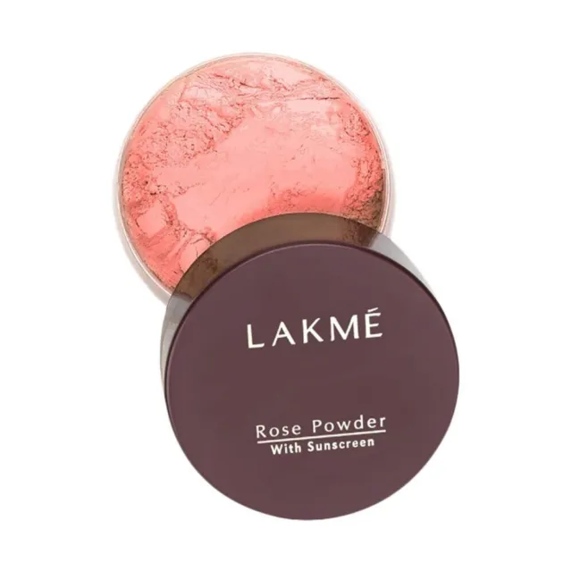 LAKMÉ Rose Poudre libre pour le visage avec crème solaire, maquillage pour...