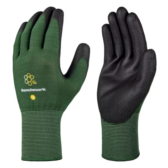 Benchmark Tactile Comfortable Latex Grip Safety Work Men/Women Gardening Gloves