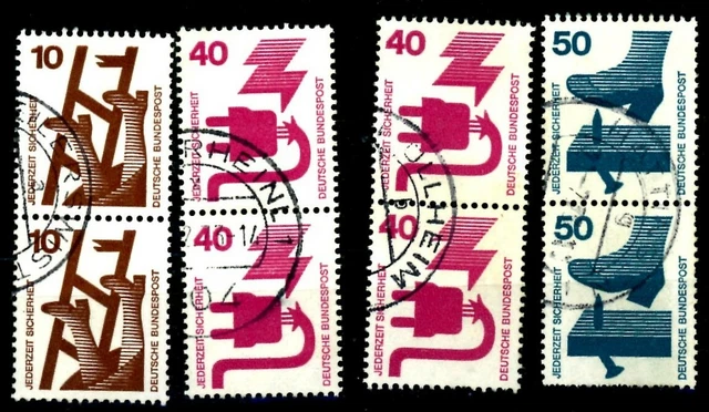 BRD_1971 Mi.Nr. 695-700 Unfallverhütung (I)_05_Paare