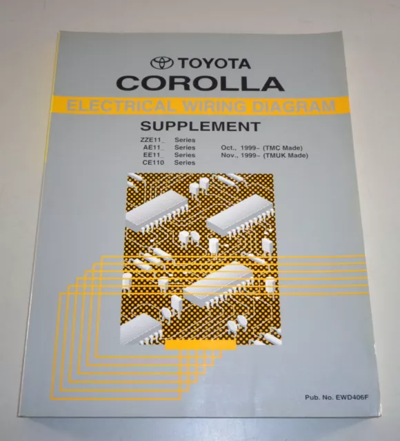 Shop Manual Electrical Wiring Diagram Toyota Corolla from 10/1999