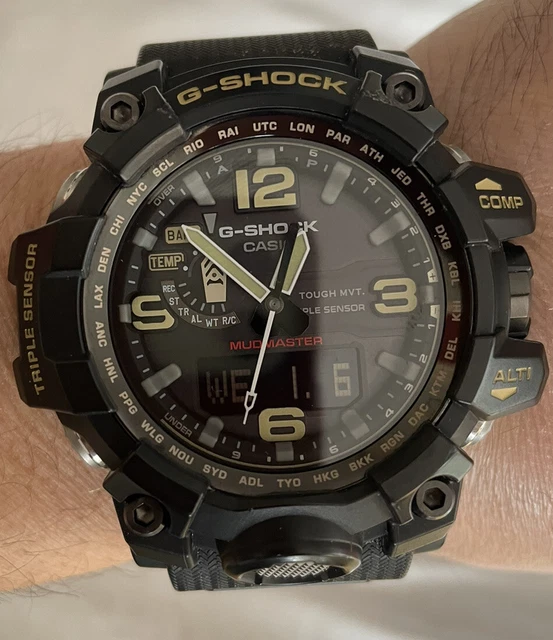 Cinturino G-Shock Giallo Cinturino Giallo Sostitutivo Per Casio G-Shock Mudmaster GWG-1000 - Nuovo E Originale Cinturino Casio G-Shock