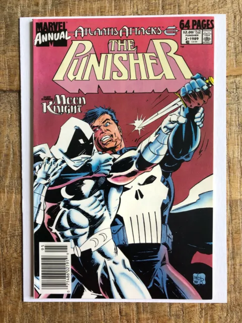 Punisher vol.1 Annual #2. Vs Moon Knight 1st Battle (Newsstand, 1989) VF/NM