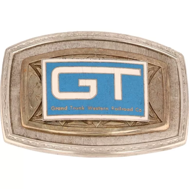 Grand Tronco Western Gtw Cn Ferrovia Treno Linea NOS Vintage Cintura Fibbia