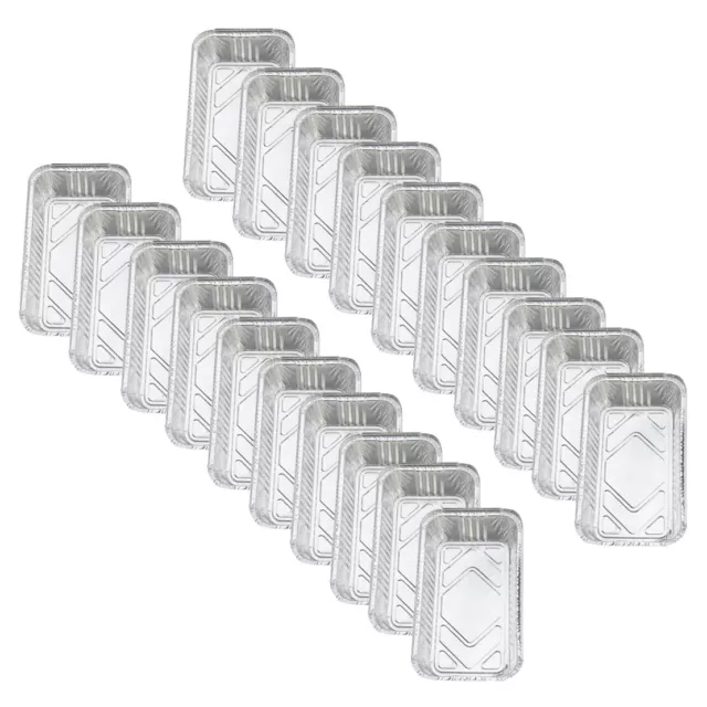 20pcs 850ml Aluminum Foil Grill Drip Pans Grease Trays for BBQ Weber Grills Tool