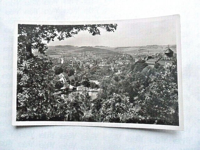 AK OELSNITZ VOGTLAND Luftbild Kirche Fabrik Industrie Teich 1935 Plauen