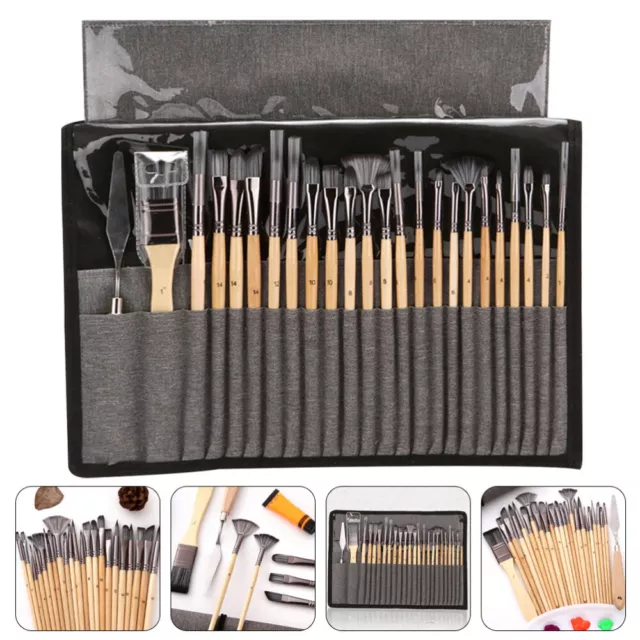 24 Pcs Holz Haarbürste Aus Nylon Student Für Kinder Mischschaber