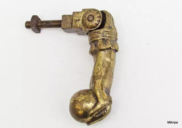 große antike Bronze Türklopfer,Hand mit Kugel;gennant" Hand of Fatima",20er Jahr