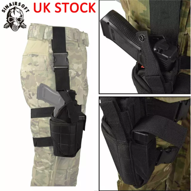 Tactical Drop Leg Holster Adjustable Hand Thigh Pistol Gun Holster Waterproof UK