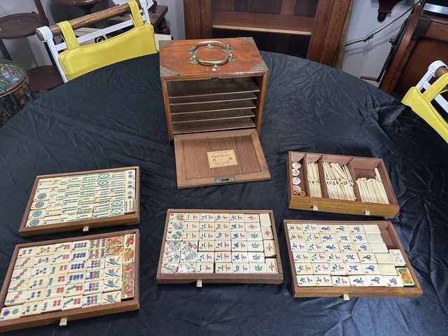 Acheter Jeu de loisirs classique de Mahjong chinois, cadeaux de vacances, jeux de table avec étui de transport pour la maison