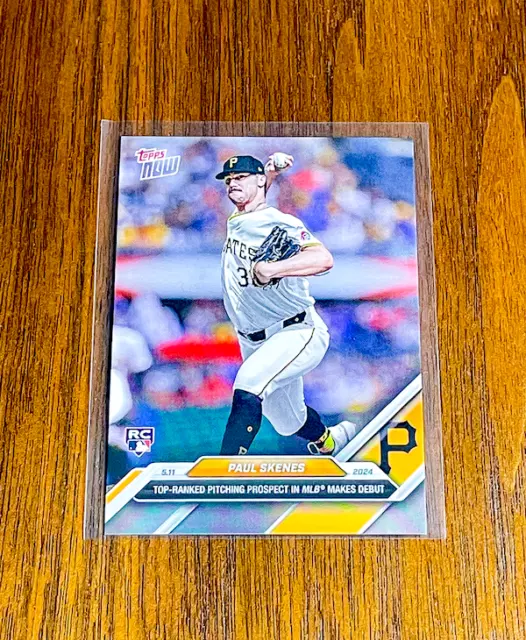 PAUL SKENES 2024 Topps NOW 179 stampa breve SP carta rookie RC MLB debutto TPG EUR 2,56