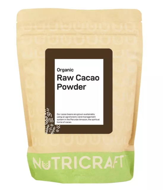 1 kg de poudre de cacao / cacao biologique par NUTRIRAFT™ - Cru - Criollo péruvien