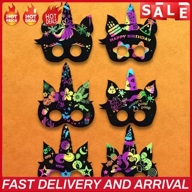 24pcs Party Eye Masks Cute Halloween Children Art Masks Kits Party Cosplay Mask