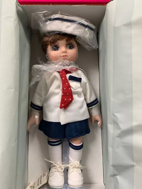 Marie Osmond Adora Beau Nautical & Nice Sailor 9" Doll & Charm & Stand S/N 1165