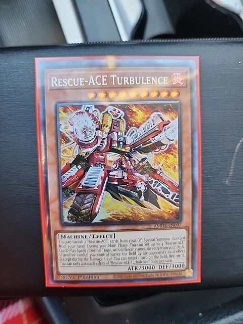 Yugioh Rescue-ACE Turbulence AMDE-EN007 1st Edition Collector's Rare Near Mint