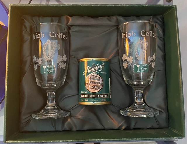 Calici Vintage  eleganti  caffè irlandese  Eamon Glass Dublin