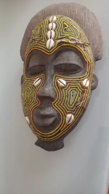 Antica Scultura Maschera Rituale Legno Africa Costa Avorio Arte Africana 1900 3