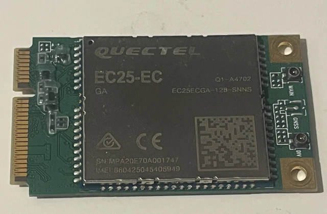 QUECTEL EC25-EC-MINIPCIE IOT/M2M-OPTIMIZED LTE Cat 4 Module 150Mbps £16 ...