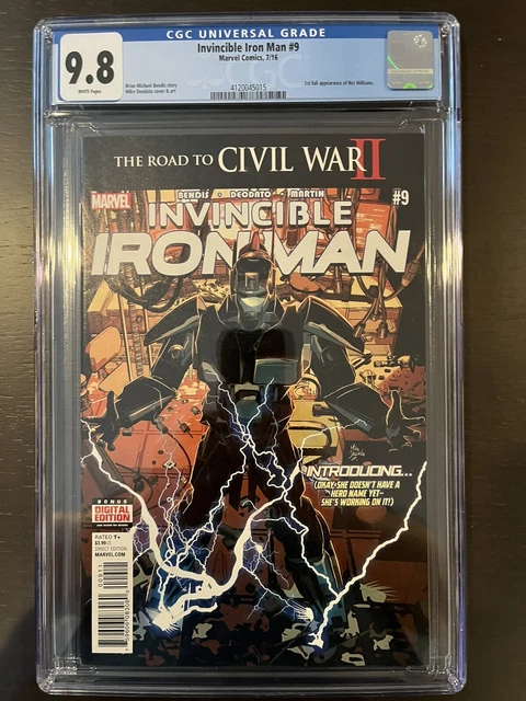 Invincible Iron Man #9 - 1St Full Riri Williams! - Cgc 9.8 - Black Panther 2!!
