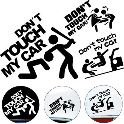 Pegatinas divertidas Don't Touch My Car para calcomanías en ventana automática estilo coche DecH1