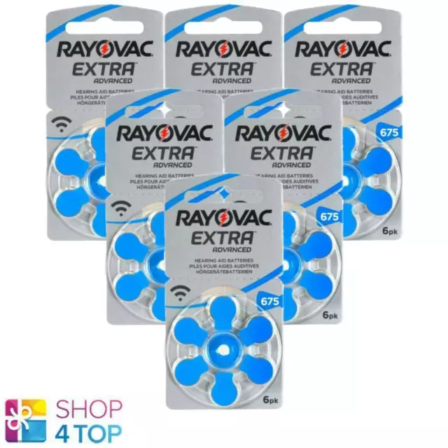 36 Rayovac Extra Advanced Size 675 Mf Pr44 Hearing Aid Batterien 1.45V Zinc Air