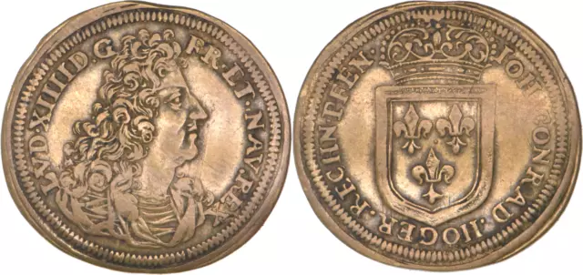 France - Jeton de Nuremberg Louis XIV - Johann Conrad Höger