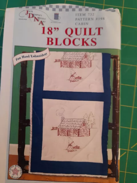 Gestempelte Stickerei Quiltblöcke