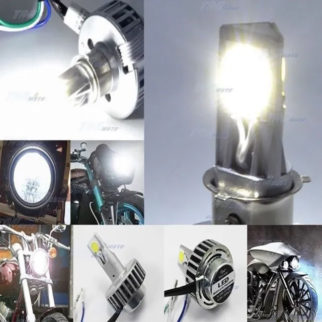 18W Hi/Lo 12W Motorcycle LED Headlight Bulb Fog Spot Lamp For Suzuki Aprilia KTM