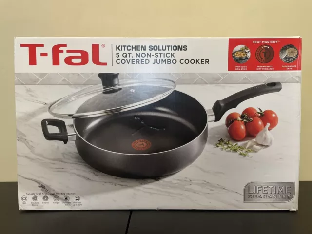 T-fal 5 quart non-stick covered jumbo cooker, with lid, NEW