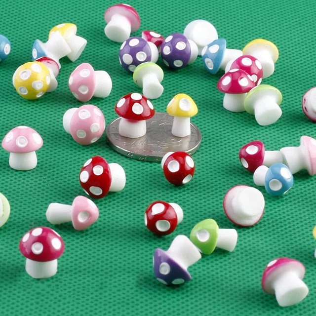 10 Teile / satz Pilzform 3D Simulierte Weit verbreitete Pflanzenfigur Schön