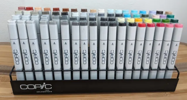 Copic Marker Set - 72 Pens - Used - With Stand