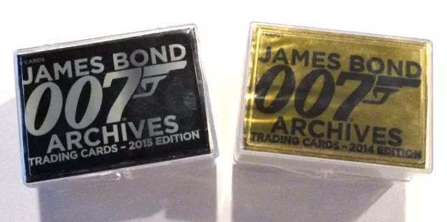 James Bond 007 Archives 2014 & 2015 Edition Complete Base Card Sets 189 cards
