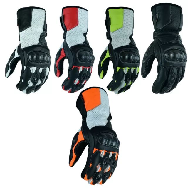 Motorradhandschuhe Race Leder Motorrad Herren Damen Handschuhe Sommer handschuhe