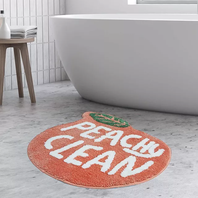 Shower Rug Anti Slip Loofah Bathroom Bath Mat Carpet Water Drains Shower Bath