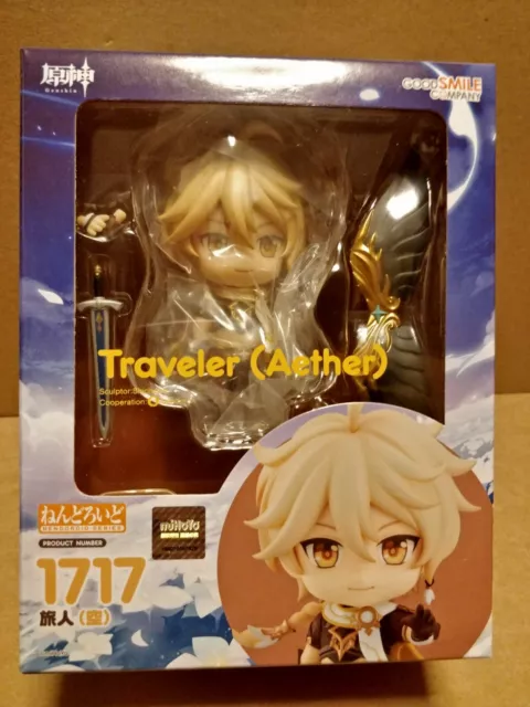 Official Genshin Impact Traveler Aether Nendoroid #1717 Figure - New Sealed