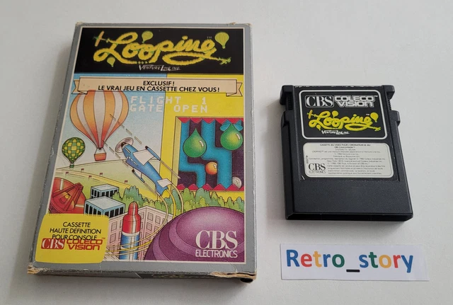 Jeu Colecovision Looping - En Boîte, Fonctionne Parfaitement, Version Anglaise
