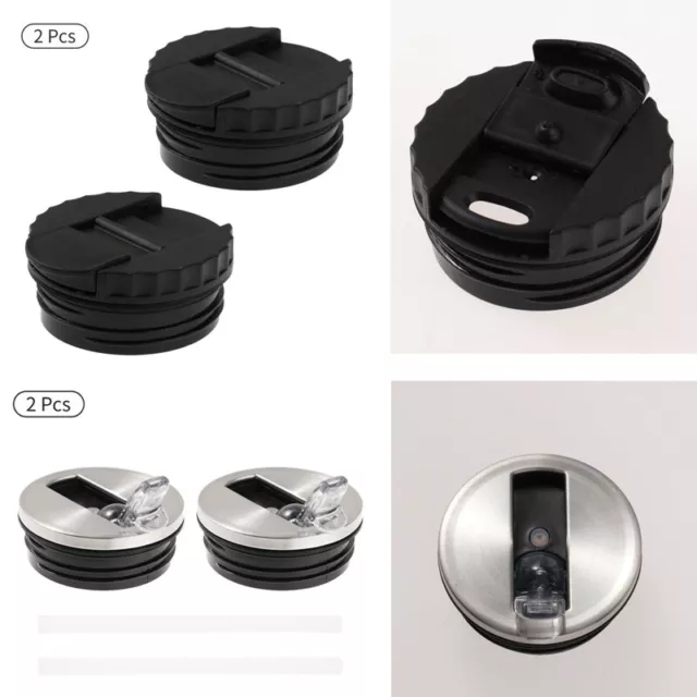 2 Vacuum Spill Proof Splash Resistant Lids Covers Replacement for Tumbler Cups