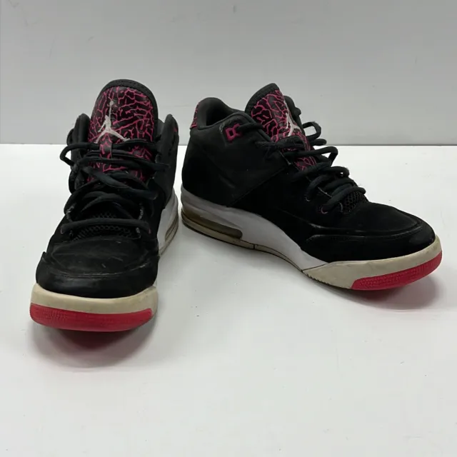 Nike Boys Jordan Flight Origin 3 820250-060 Black Lace Up Sneaker Shoes Size 6Y