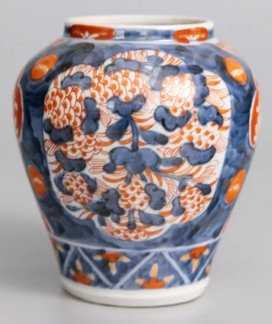 Petite Antique 19th Century Japanese Meiji Period Imari Porcelain Vase 5"H