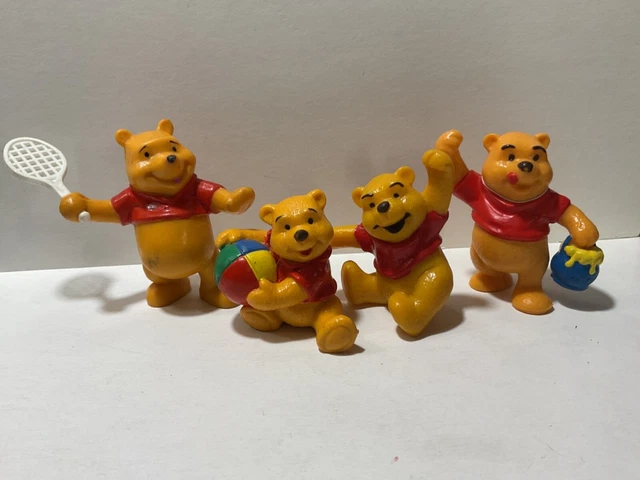 DISNEY WINNIE POOH Bully Bullyland 4x figure vintage set anni 80 Winni ...