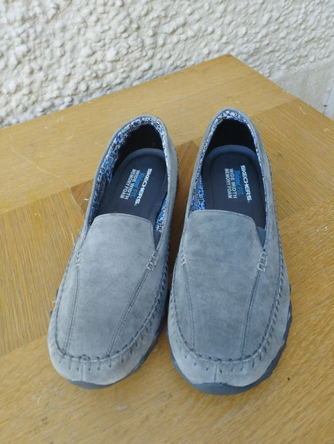 SKECHERS BIKERS PEDESTRIAN Trainers Shoes Slip On In Sneakers Extra Wide Size 8 39.99 PicClick UK