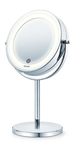 Beurer BS 55 Specchio Cosmetico Illuminato con Doppia Superfice Riflettente, e