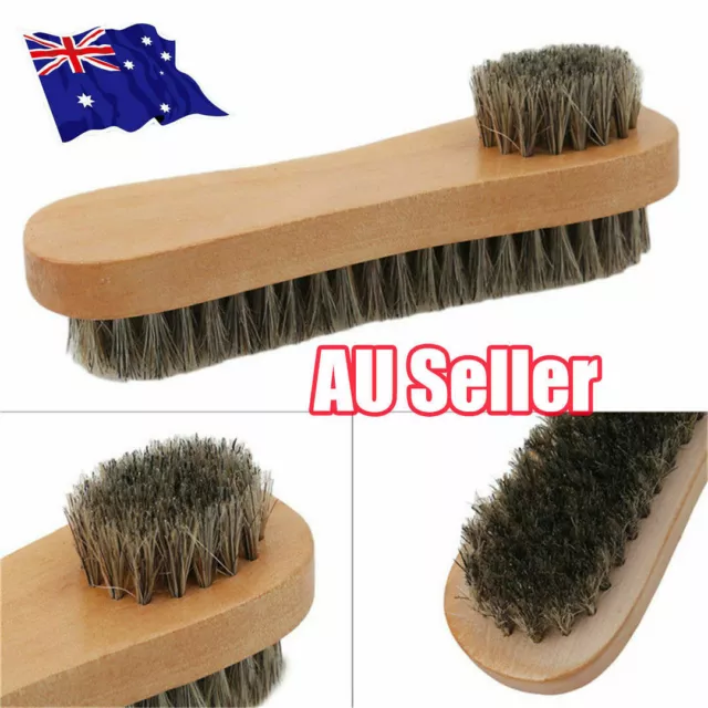 Bristle Hair Shoe Brush Double-Sided Vamp Cleaning Tool Shoes Protector Brush AU