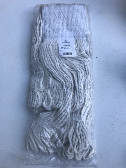 Reliable V04354 looped end wet mop head 20 ounce, white, cotton, 5” HB