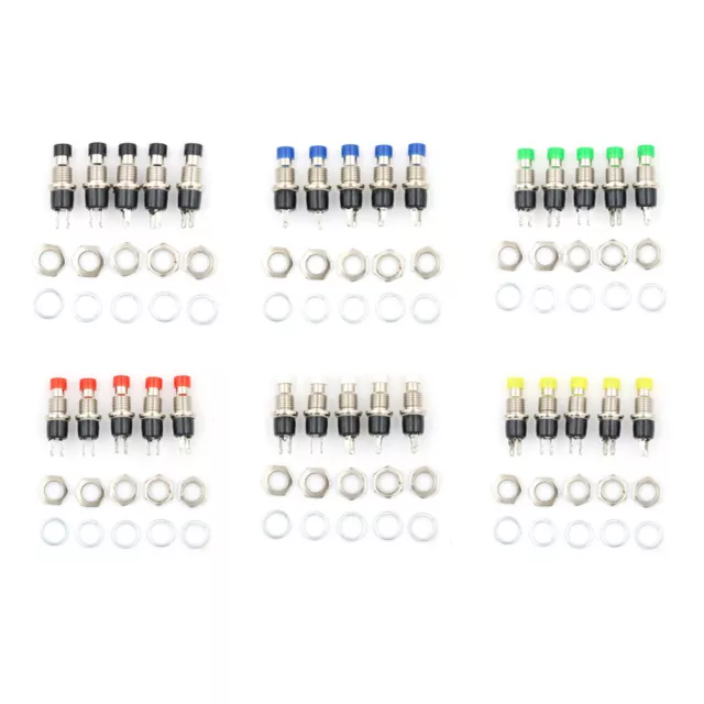 5pcs 5mm Momentary Push button Switch Press the reset switch Normally Open AT Sg