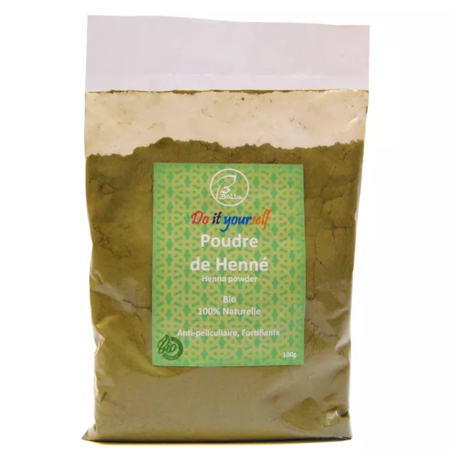 Poudre de Henné du Maroc bio 100g Bio et naturelle