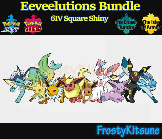 Pokemon Let's Go Pikachu/Eevee ✨ALL x15 MEGA Evolution Bundle 6IV SHINY  Digital