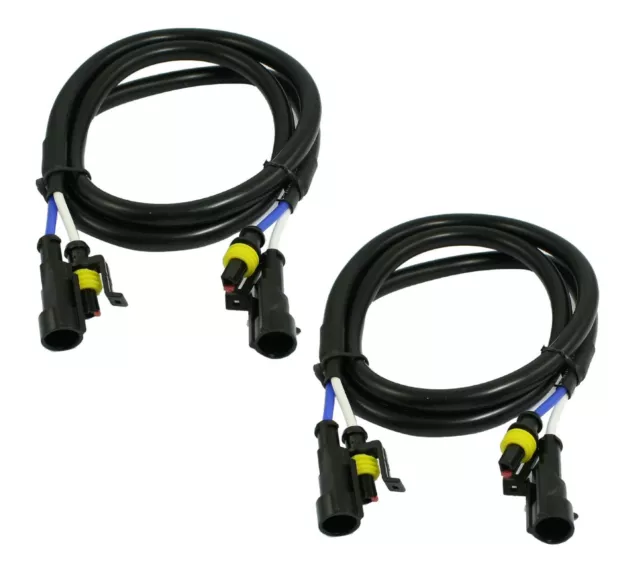 HID Extension Wire 100CM 9005 Two Harness Headlight High Beam High Volt Wiring