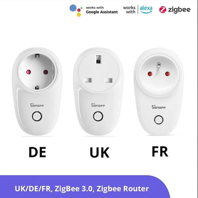 Sonoff S26R2ZB ZigBee Smart Smart Socket compatible avec alexa et google